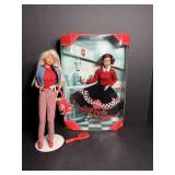 Vtg Coca Cola Barbie in a Box & Barbie on stand...