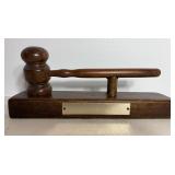 City of Byron wooden gavel 1965-1969