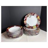 Route 66 dinner plates & bowls - Sakura..