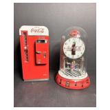 Vtg Coca Cola vending machine bank & musical ...