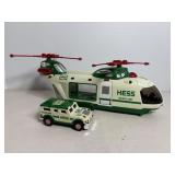 Vtg Hess Helicopter with motorcycle & cruiser