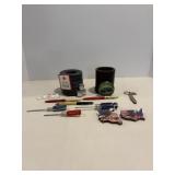 Vtg Pens from Byron, Ford pocket knife & misc