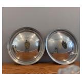 (2) Lincoln hub caps 1949-1951