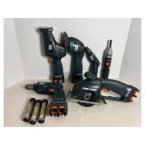 Black & Decker battery hand tools, (3) ......