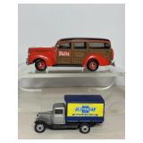 1940 Ford Woody Wagon & 1930 Chevy Truck Banks