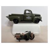 1948 Harley Davidson Ford F1 Pickup & Motorcycle