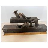 Vintage Wood Block Planes 22"x3" & 16"x3"