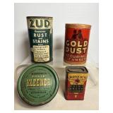 Vintage Collectible Cleaner Tins