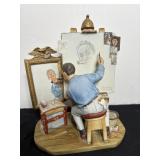 Norman Rockwell Porcelain Figurine 9"H