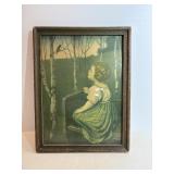 Vintage Simon Glucklich Framed Spring Song Print