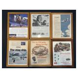 Framed Airplane Pictures 12"x15"
