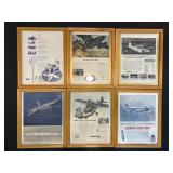 Framed Airplane Pictures 12"x15"