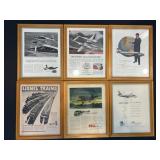 Framed Airplane Pictures 12"x15"