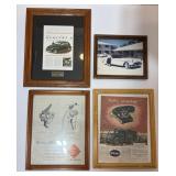 Framed Old Car  Pics 13"x17", 12"x15" & 9"x11"