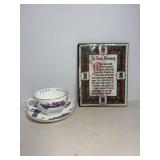 7"x9" Irish Blessing & Cup with Saucer