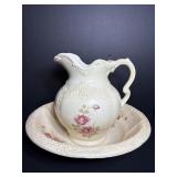 Vintgae Pitcher & Wash Basin has chip