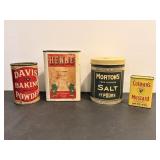 Vintage Collectible Spice Tins