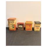 Vintage Collectible Tea Tins