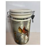 Vintage Ceramic Bird Canister