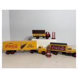 Vintage Hartoy Die Cast Semi &Delivery Trucks 1:64