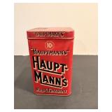 Vintage Collectible Haupt Manna Cigar Tin
