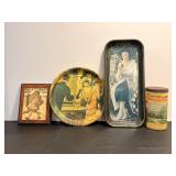 Vintage Coca Cola Trays, Saturday Evening Post