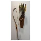 Vintage Bow & Arrows with Sheath