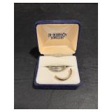 White Gold 14K  Ring  & Partial  Tested for 14KT