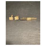 Vintage Gold Filled Cufflinks & Tie Clasp