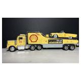 Vintage Shell Motor Oil Semi Car Hauler & 1955