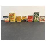 Vintage Collectible Mustard & Spice Tins