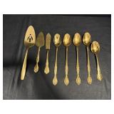 Gold Tone Flatware