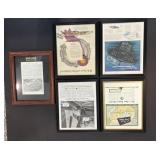 Framed Airplane Pictures 12"x15"