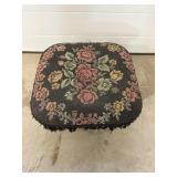 .Tapestry Covered Foot Stool 14"x14"x8"H