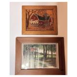 Hand Crafted Leather Coca Cola Picture 12"x10" &