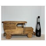 Wood Liquor Holder 16"x8" & Coors Light Bottle