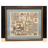 Framed 19"x17" Cross Stitch