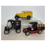 1932 Ford Van, 1918 Run About & 1905 Car Banks