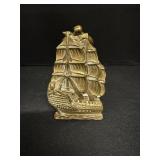 Vtg  Brass HHS victory door knocker 2.5"W x...