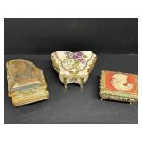 Vtg Music boxes from Japan (horse & butterfly...