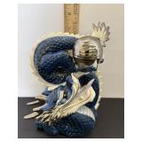 Japanese blue dragon 6"W x 8"H
