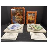 Enchantica Dragon plates with COA & Wizard ...