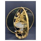 24K gold plated dragon sculpture 8"W x 8"H