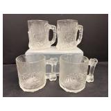 Vtg Flintstones mugs McDonald