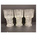 Vtg Lord of the Rings goblets (3)