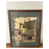 Vtg Ernest Uden print 18"W x 21"H