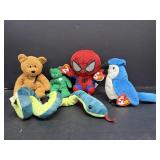 Vtg TY stuffed assorted figures