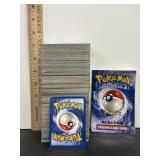 Vtg Pokemon trading cards with case