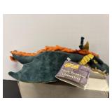 Vtg Green plush dragon by Toy site