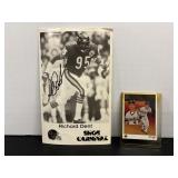 Vtg Richard Dent signed picture & Milwaukee...